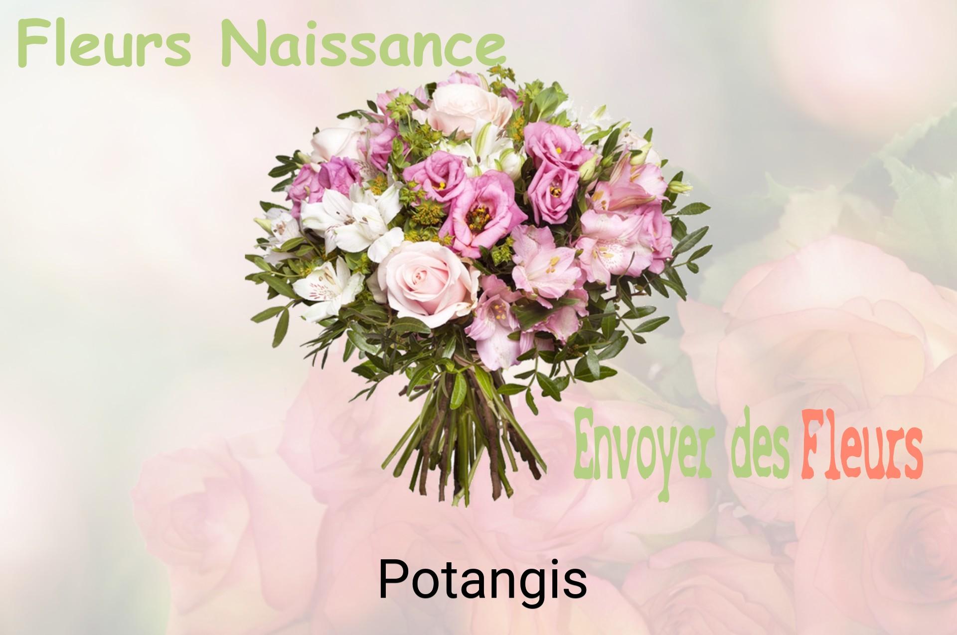 Bouquet de fleurs de naissance livré à Potangis
