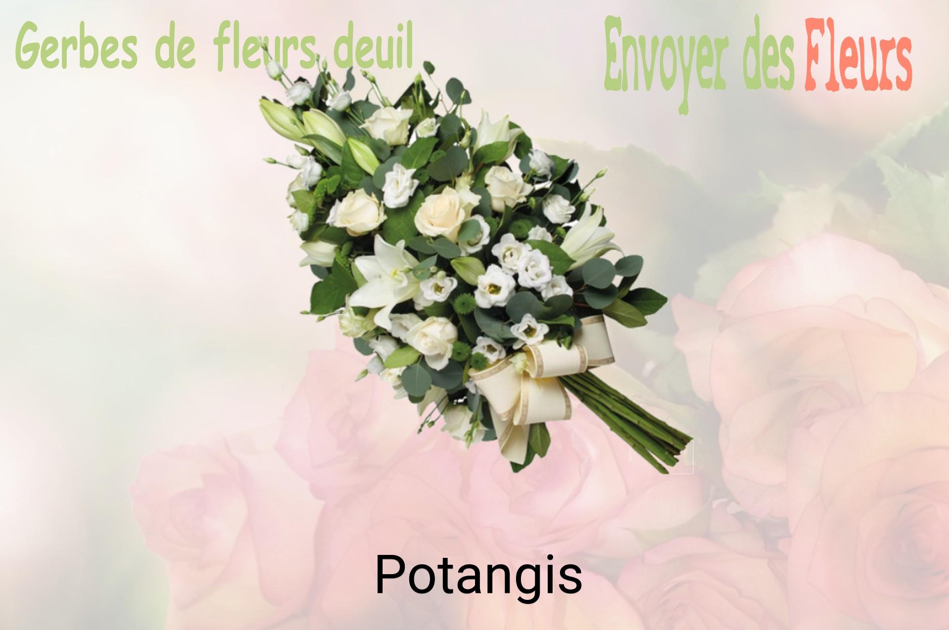 Gerbe de fleurs de deuil livrée à Potangis